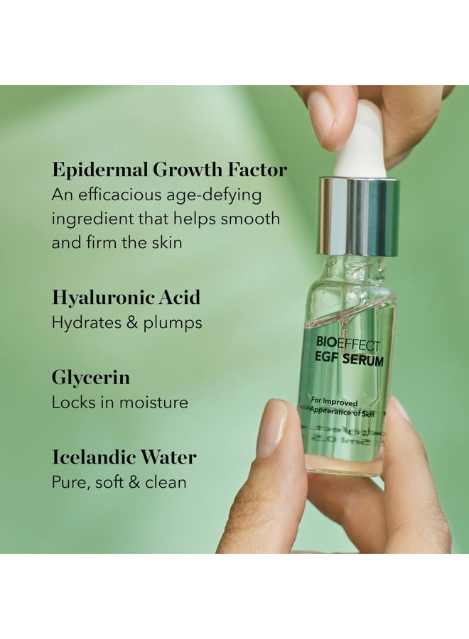 BIOEFFECT EGF Serum Treatment Duo with Hyaluronic Acid, Enhance Skin with Moisturizing, Firming, Wrinkle-Fighting Treatment for Face And Neck, Day And Night, Best Derma Roller Facial Serum - Image 5